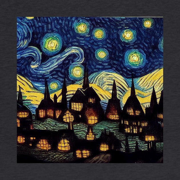 Starry Night Over Hogsmeade by Grassroots Green